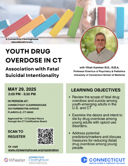 linked image for upcoming training on youth overdose and suicidality