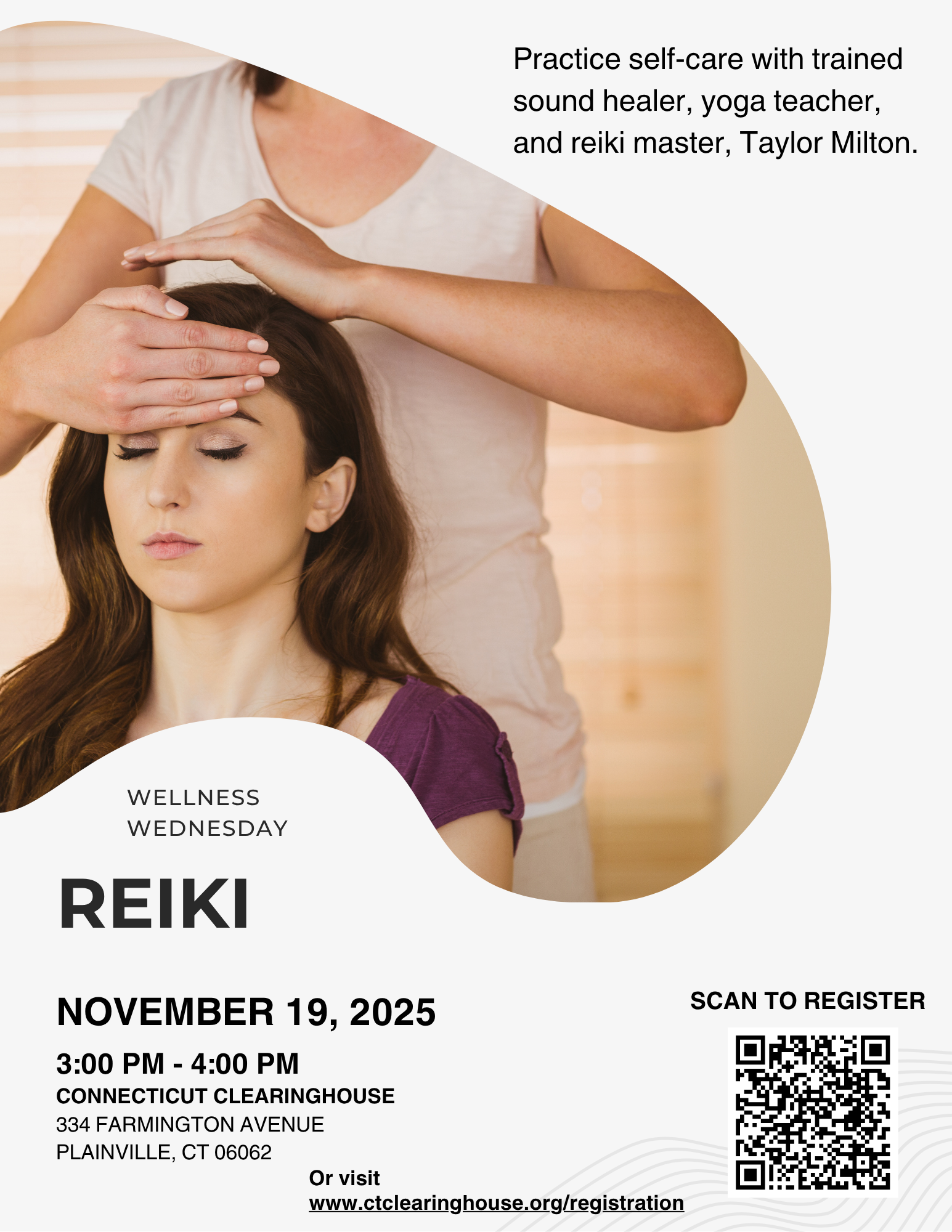 flyer image for Reiki event on November 19
