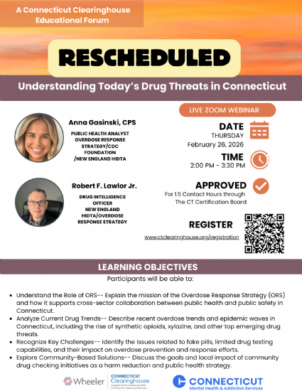 Linked flyer for the January 22 virtual forum