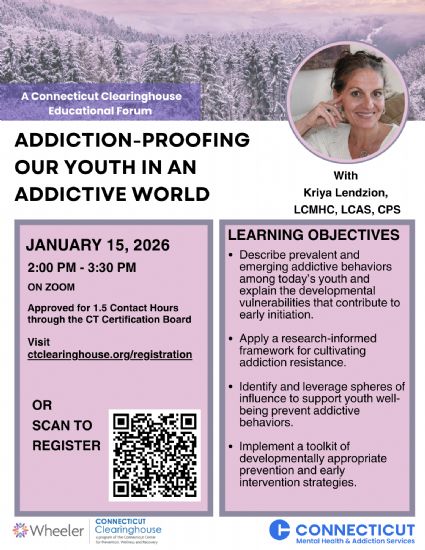 Linked flyer for January 15 virtual forum